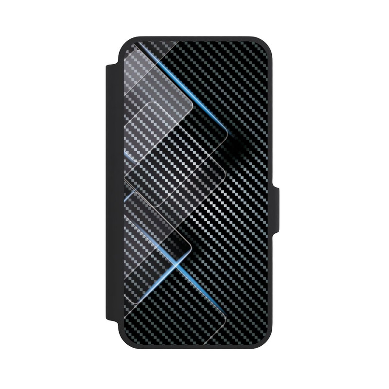 Galaxy A37 5G NIVOflip Blaue Linien auf Karbon