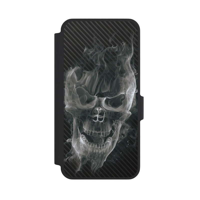 Galaxy A37 5G NIVOflip rauchender Totenkopf Carbon