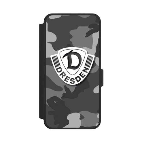 Samsung Galaxy A37 5G NIVOflip Dresden Camouflage Grau - Dynamo Dresden