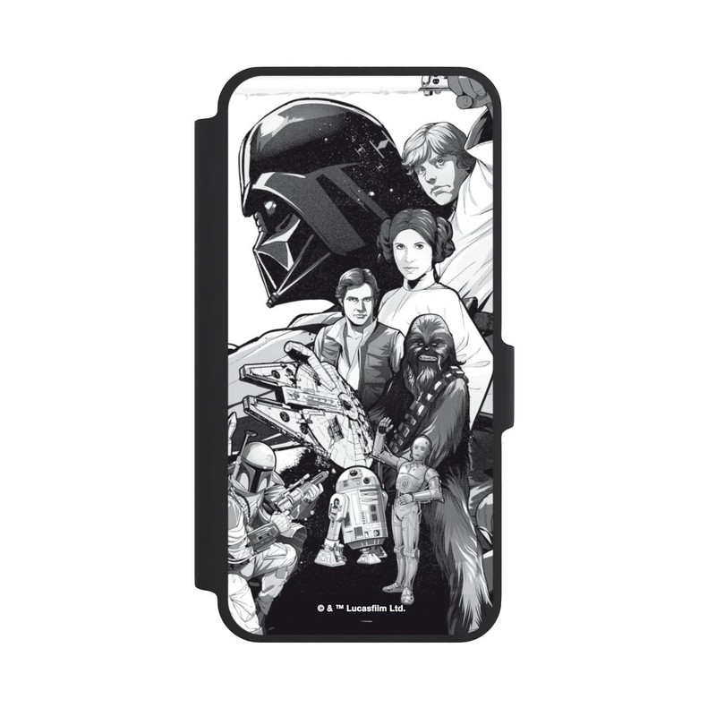 Galaxy A37 5G NIVOflip StarWars Charaktere - Schwarz-Weiß