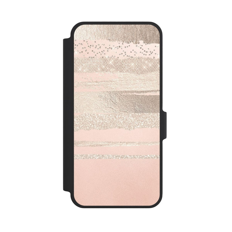 Galaxy A37 5G NIVOflip Glitzerschichten (Rosé/Silver) Glitterlook