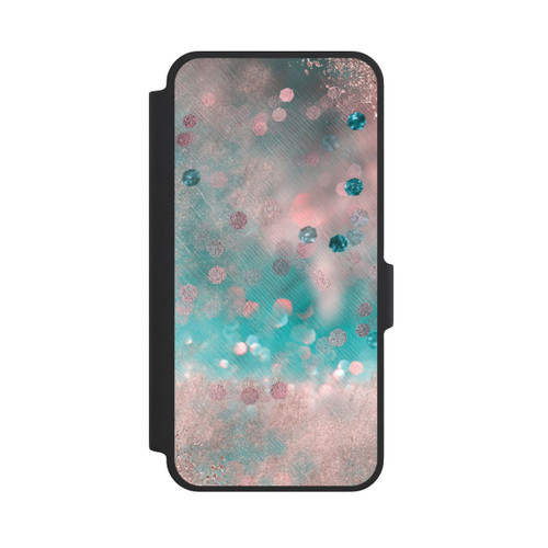Samsung Galaxy A37 5G NIVOflip Turquoise Glamour Glitter Look