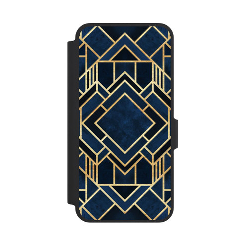 Samsung Galaxy A37 5G NIVOflip Impression Art Déco Bleu Or