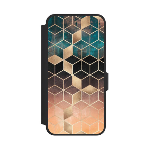 Samsung Galaxy A37 5G NIVOflip Cubes de rêve imprimé doré