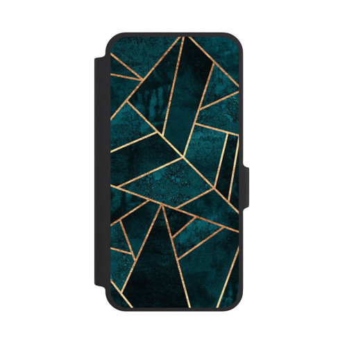 Samsung Galaxy A37 5G NIVOflip Tief Blaugrün Stein Gold Druck