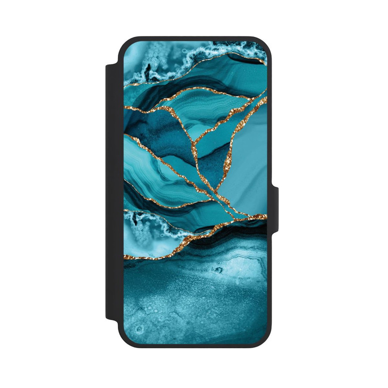 Galaxy A37 5G NIVOflip Eisblaue Marmor Landschaft