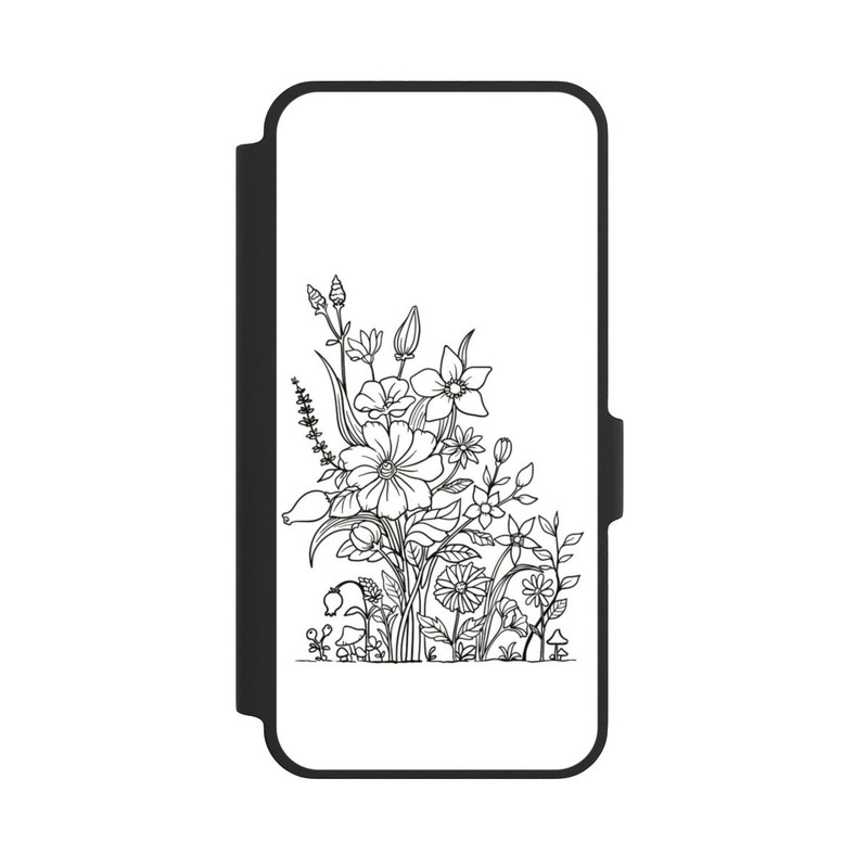 Galaxy A37 5G NIVOflip Flowers Line Art