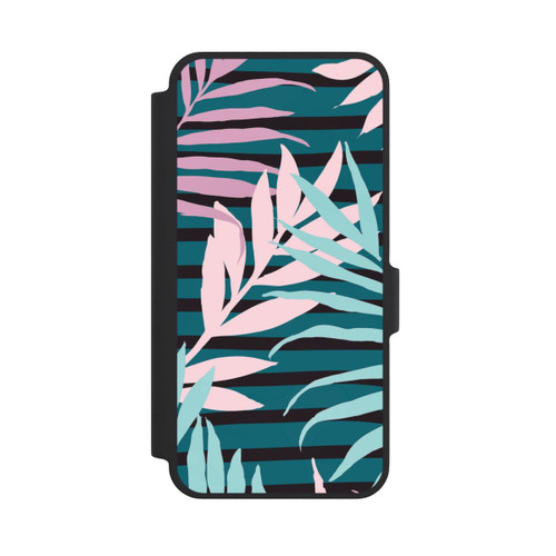 Samsung Galaxy A37 5G NIVOflip Pastel Jungle Leaves Pink Teal Seamless