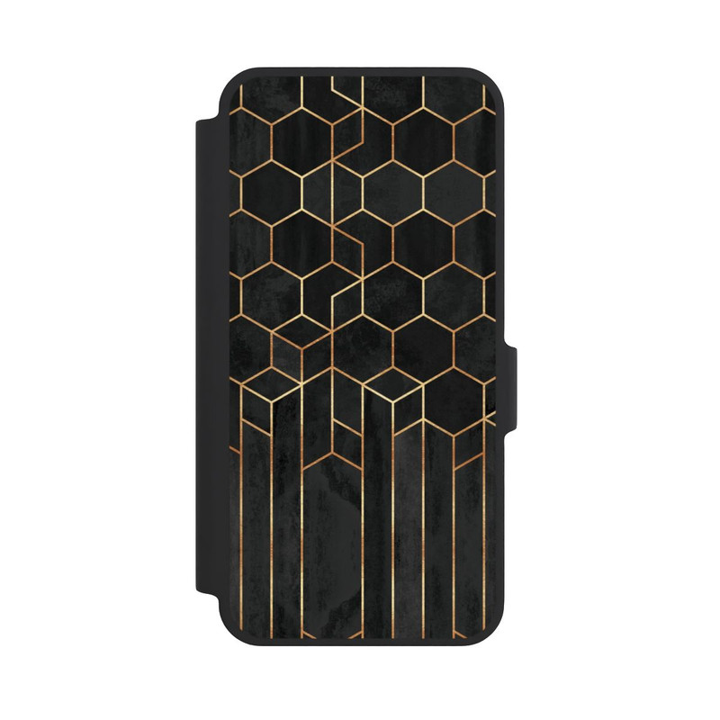 Galaxy A37 5G NIVOflip Hexagones noirs