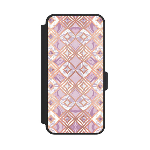 Samsung Galaxy A37 5G NIVOflip Rosa-goldene rhombische Marmorfliesen