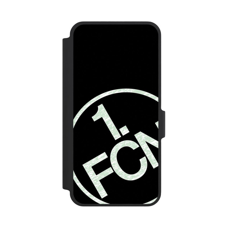 Galaxy A37 5G NIVOflip FCN Logo Weiß Texture auf Schwarz