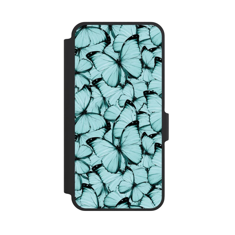 Galaxy A37 5G NIVOflip Teal Schmetterlinge