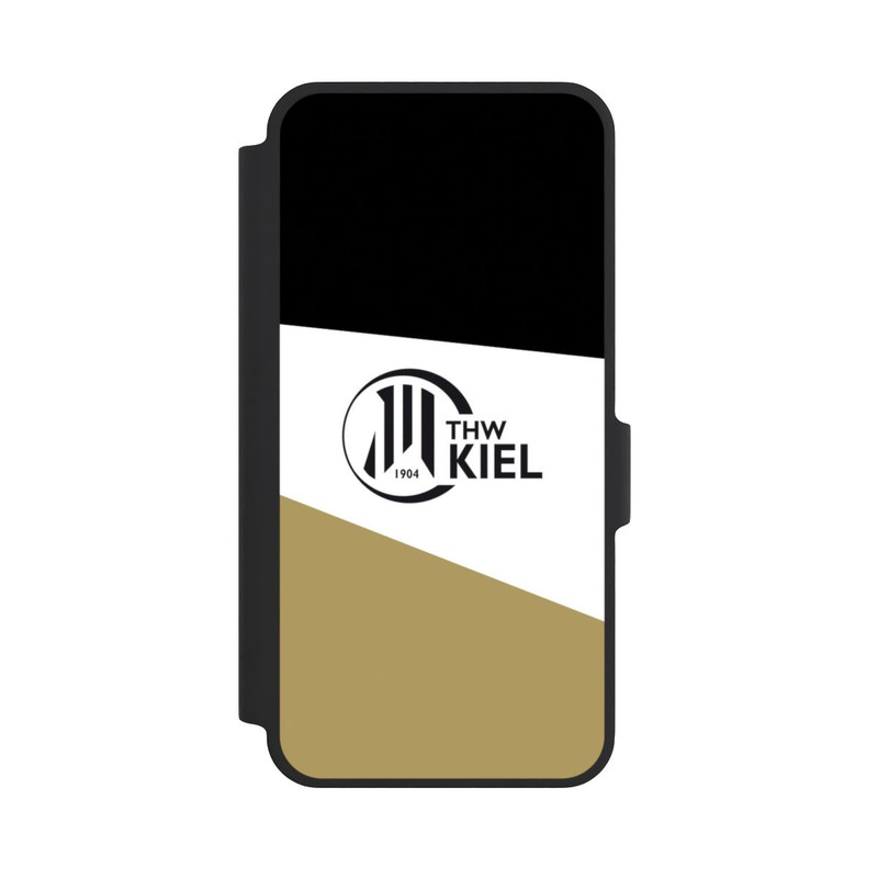 Galaxy A37 5G NIVOflip THW Kiel Streifen Schwarz Weiss Gold