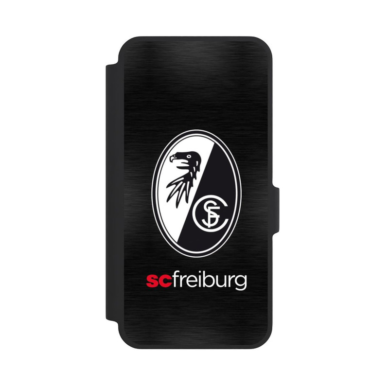 Galaxy A37 5G NIVOflip  Kratzen Metall Hintergrund mit dem Schriftzug  Horizontal SC Freiburg