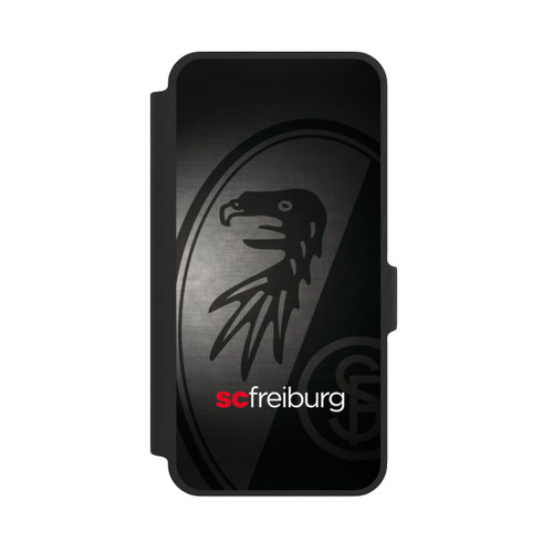 Samsung Galaxy A37 5G NIVOflip Dot Metall Hintergrund mit dem Schriftzug SC Freiburg