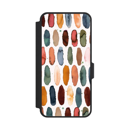 Samsung Galaxy A37 5G NIVOflip Aquarellstriche aus mineralischem Terrakotta