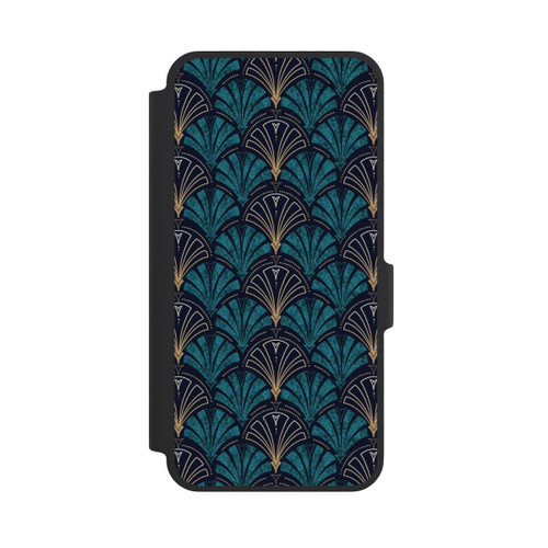 Samsung Galaxy A37 5G NIVOflip Art Deco Teal Gold Seamless