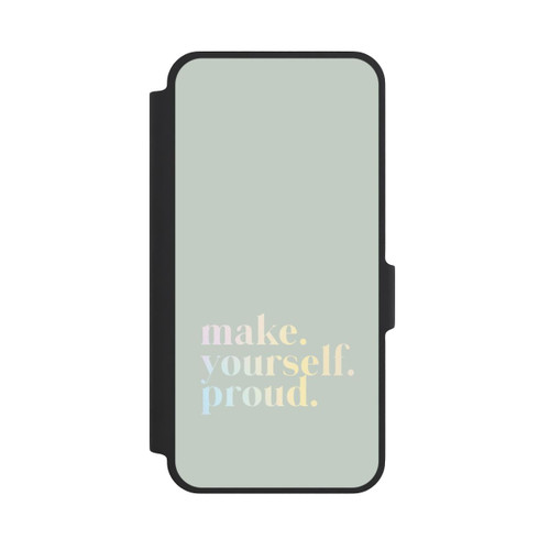 Samsung Galaxy A37 5G NIVOflip Make Yourself Proud Citation - Menthe et dégradé