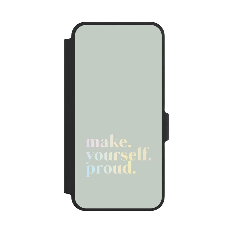 Galaxy A37 5G NIVOflip Make Yourself Proud Citation - Menthe et dégradé