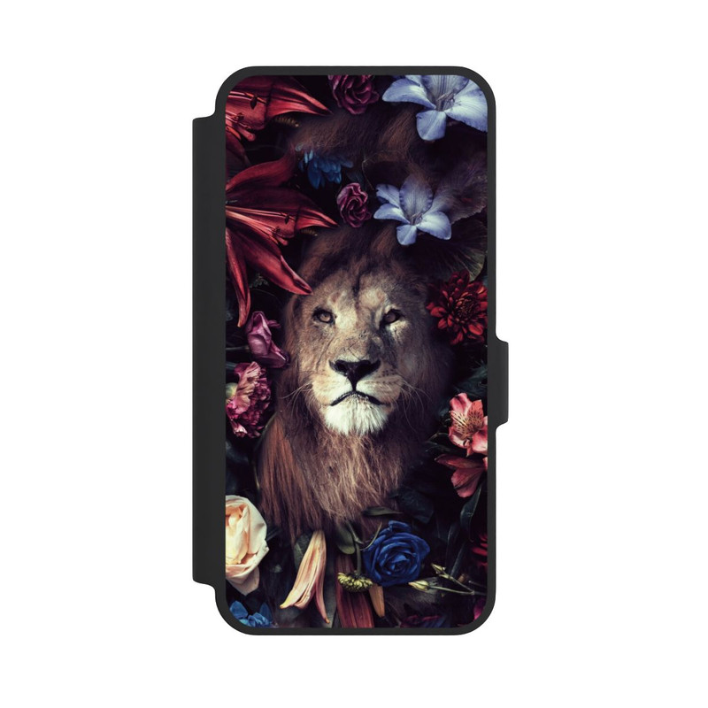 Galaxy A37 5G NIVOflip Löwe Blumenrahmen