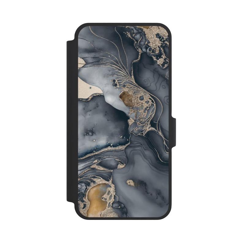 Galaxy A37 5G NIVOflip Alcohol Ink Gold Grau mit KI