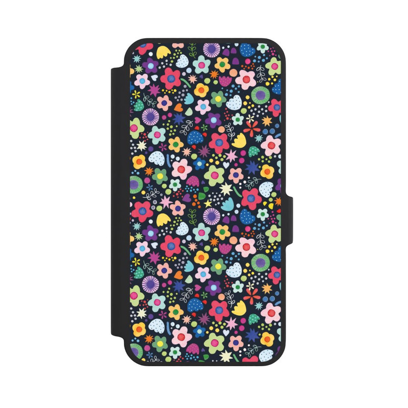Galaxy A37 5G NIVOflip Psychedelic Flowers Multi Black