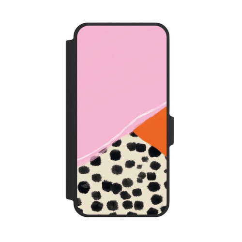 Samsung Galaxy A37 5G NIVOflip Rosa und Orange Gepunkteter Hintergrund