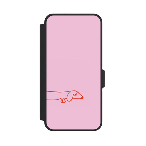 Samsung Galaxy A37 5G NIVOflip Dachshund Illustration Pink