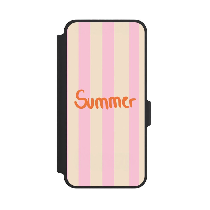 Galaxy A37 5G NIVOflip Summer- Rosa und Orange Streifen Hintergrund