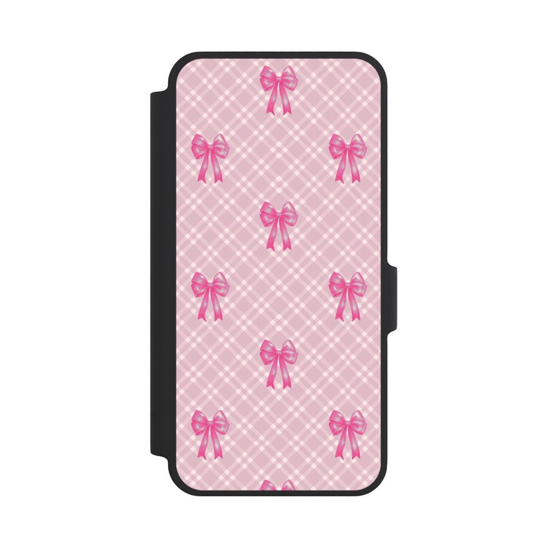 Galaxy A37 5G NIVOflip Pink Bows and Plaid Pattern