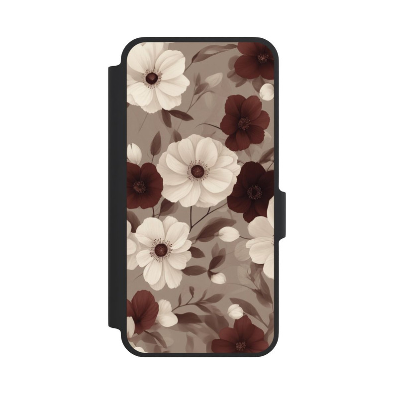 Galaxy A37 5G NIVOflip Negative Flower Bordeaux White with AI