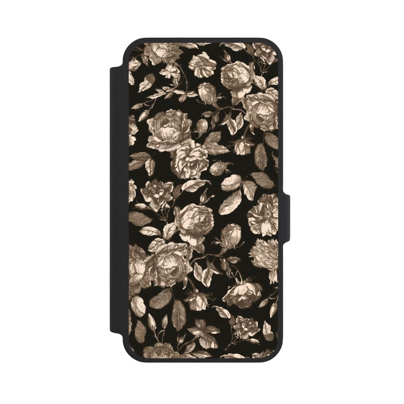 Galaxy A37 5G NIVOflip Toile fleurs foncées