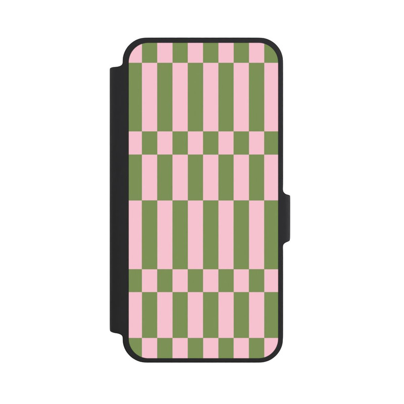 Galaxy A37 5G NIVOflip Karomuster in Salbei und Rosa