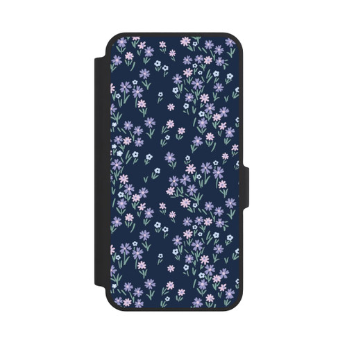Samsung Galaxy A37 5G NIVOflip Dark Blue Floral Theme