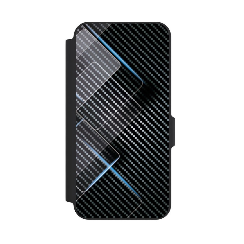 Galaxy A27 5G NIVOflip Blaue Linien auf Karbon