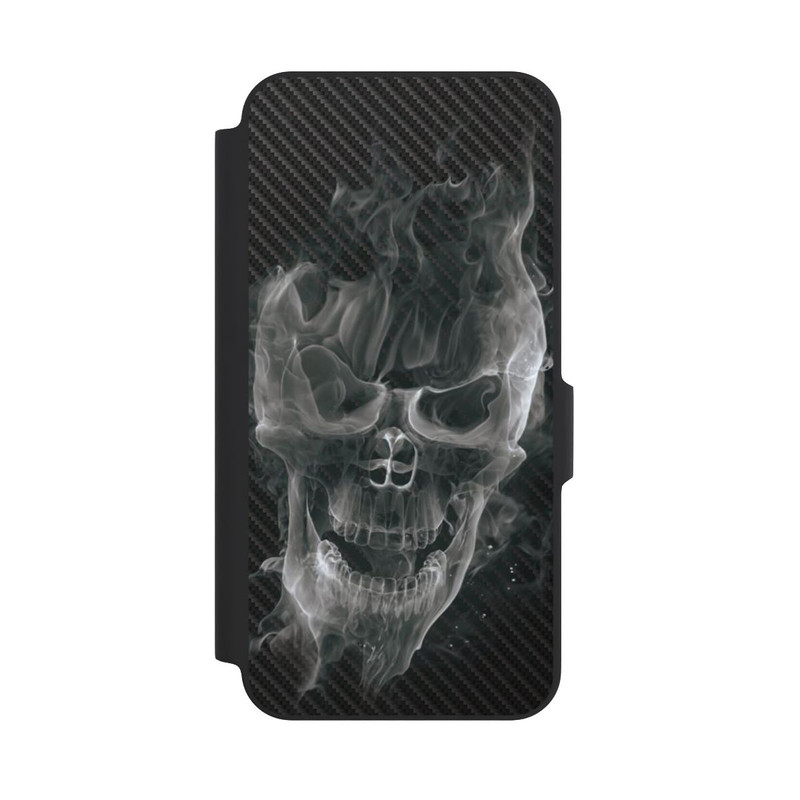 Galaxy A27 5G NIVOflip rauchender Totenkopf Carbon