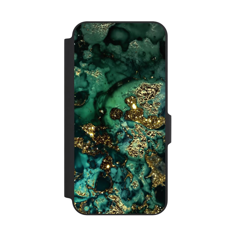 Galaxy A27 5G NIVOflip Cyan Glitzer Marmorlook