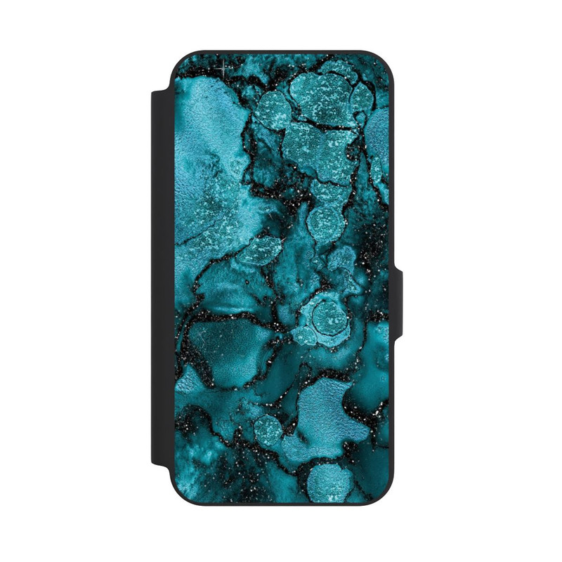 Galaxy A27 5G NIVOflip  Blauer Glitzerlook