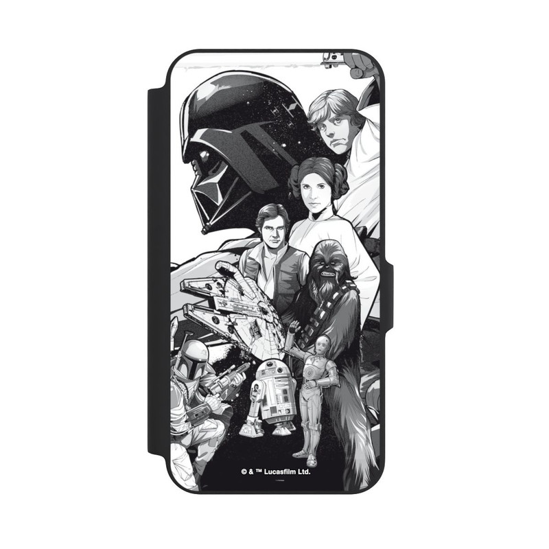 Galaxy A27 5G NIVOflip Personnages StarWars - Noir et Blanc