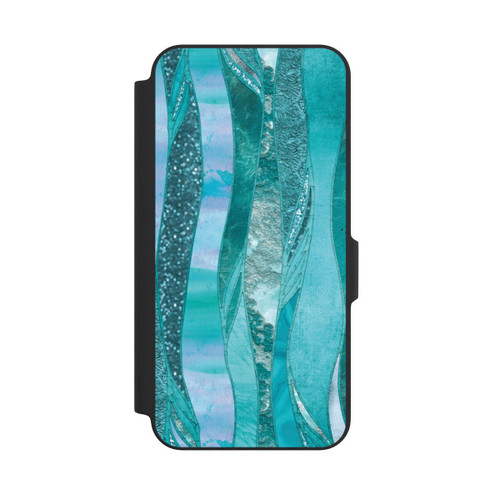 Samsung Galaxy A27 5G NIVOflip Look pailleté glamour bleu