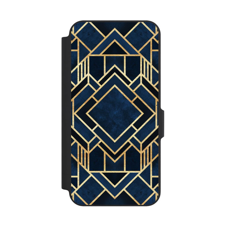 Galaxy A27 5G NIVOflip Impression Art Déco Bleu Or