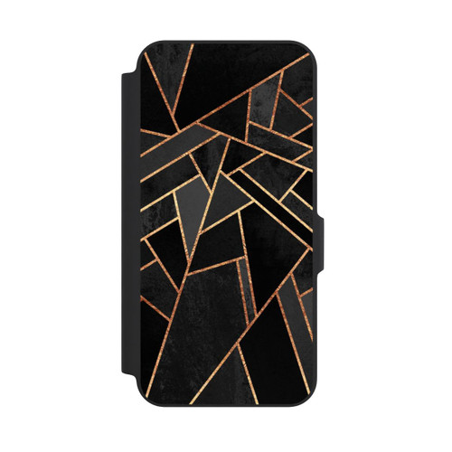 Samsung Galaxy A27 5G NIVOflip Schwarze Nacht Gold Druck