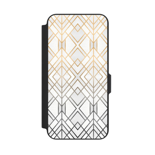 Samsung Galaxy A27 5G NIVOflip Gold und Grauer Geo Golddruck