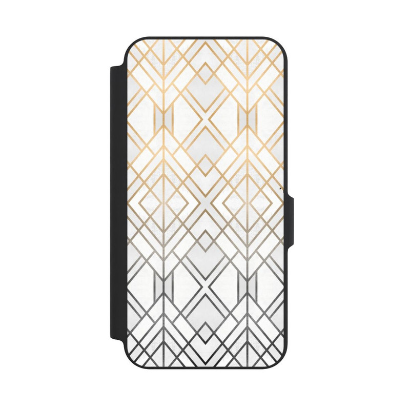 Galaxy A27 5G NIVOflip Gold und Grauer Geo Golddruck