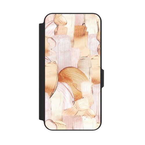 Samsung Galaxy A27 5G NIVOflip Weiß/Gold Pinsel Muster