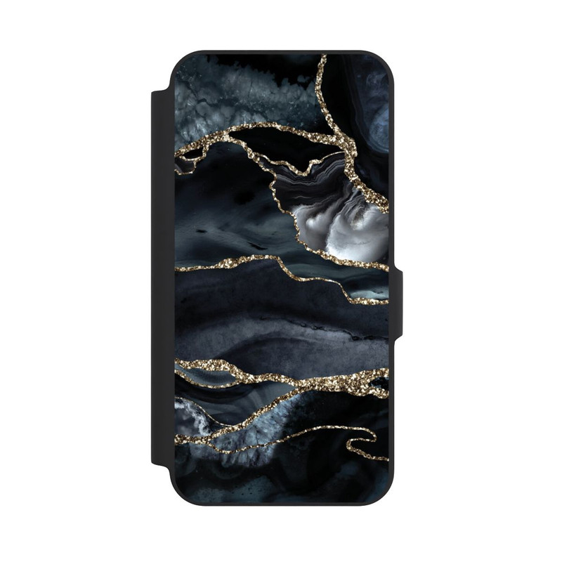Galaxy A27 5G NIVOflip Dunkler Marmor Gold Glitzerlook
