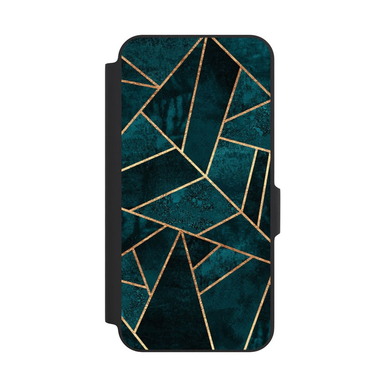 Galaxy A27 5G NIVOflip Tief Blaugrün Stein Gold Druck