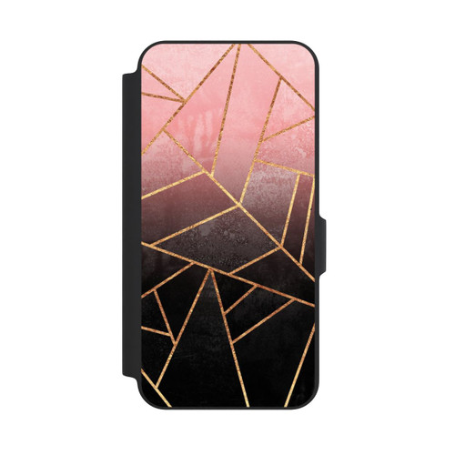 Samsung Galaxy A27 5G NIVOflip Pinker und Schwarzer Stein Gold Druck