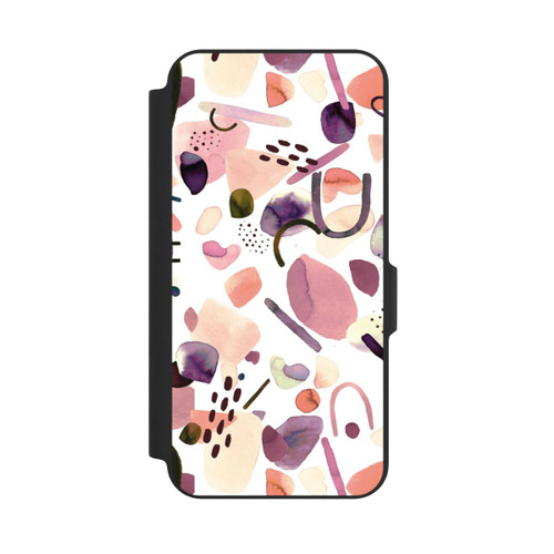 Samsung Galaxy A27 5G NIVOflip Aquarelle Formes abstraites Mauve
