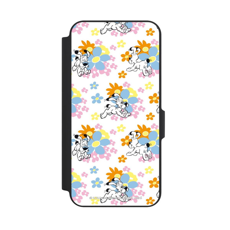 Galaxy A27 5G NIVOflip Idéfix sur fleurs colorées
